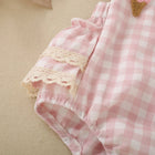 Plaid Summer Girls Jumpsuit