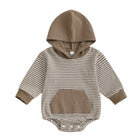 Cozy Striped Baby Romper
